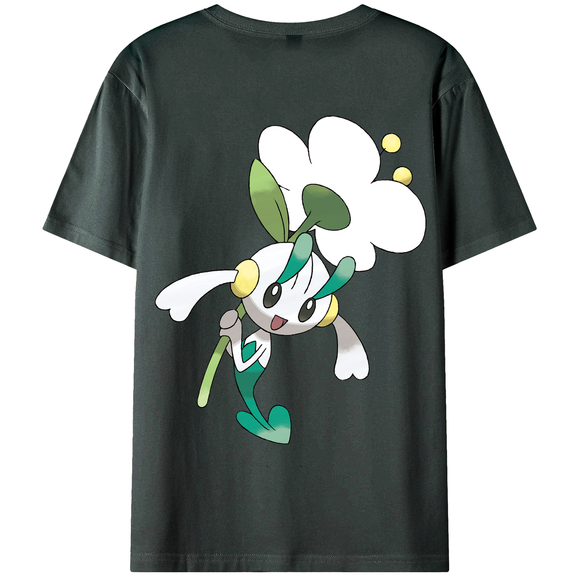 （画像用） ポケットモンスター Pokémon 綿100％ メンズ半袖Tシャツ（バックプリント） 通気性